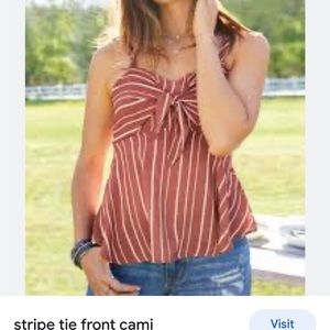 Cute tank with adjustable straps. Size small